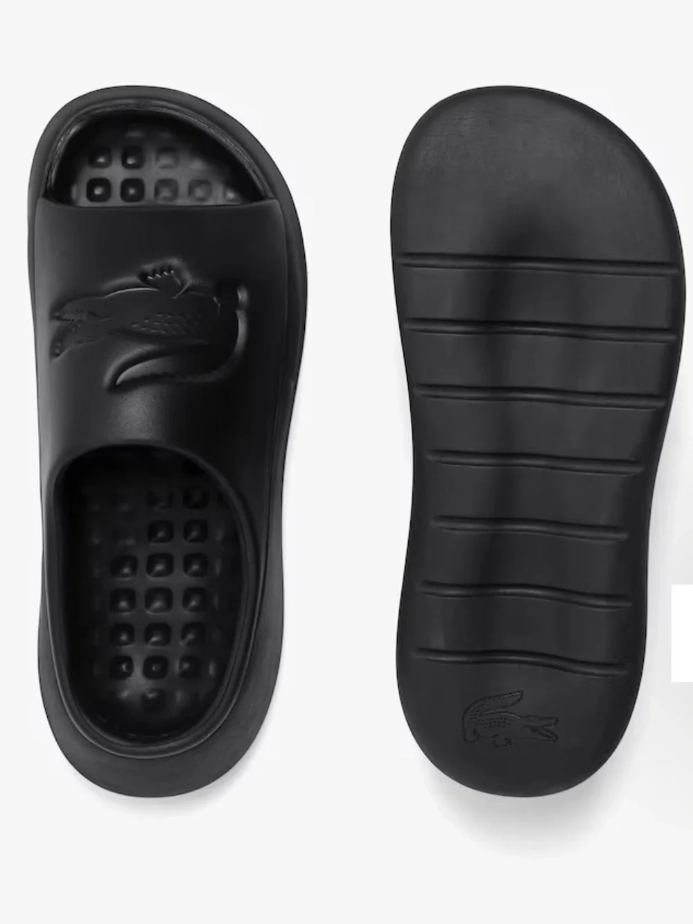 Lacoste serve slide 3.0 black size 7 NEW